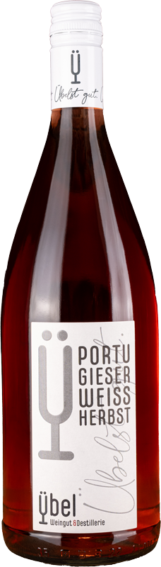Flasche Portugieser Weißherbst vom Weingut Übel